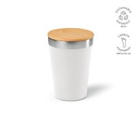 Don Reisebecher recy.Edelstahl mit Bambusdeckel, 400 ml. Doppelwandig