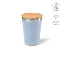 Don Reisebecher recy.Edelstahl mit Bambusdeckel, 400 ml. Doppelwandig