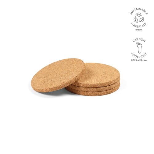 Modigliani Untersetzer aus Kork. Set mit 4 Stück