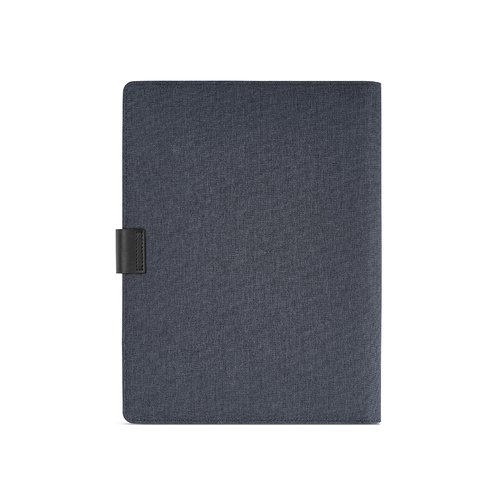 Tolstoy A4-Mappe rPET. Notizblock mit 64-seitigem FSC.Verschluss aus rPU