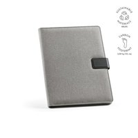 Tolstoy A4-Mappe rPET. Notizblock mit 64-seitigem FSC.Verschluss aus rPU
