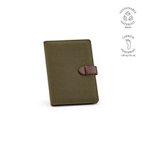Eliot A5-Mappe aus recyc.Baumwolle. Notizblock mit 64-seitigem FSC
