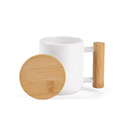 Douro Keramik Tasse mit Bambus, 380 ml. Für Sublimationsdruck geeignet – Bild 2