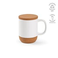 Ebro Keramik Tasse mit Kork410ml Für Sublimationsdruck geeignet