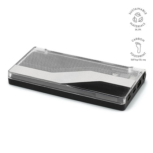 Voltix Powerbank aus rABS mit 10000 mAh. 18 W. LED-Anzeige