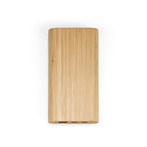 Pythagoras Powerbank aus Bambus mit 10000 mAh. 15 W