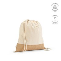 Denali Kordelzugbeutel recy.Baumwolle (180 g/m²) und Jute (275 g/m²)