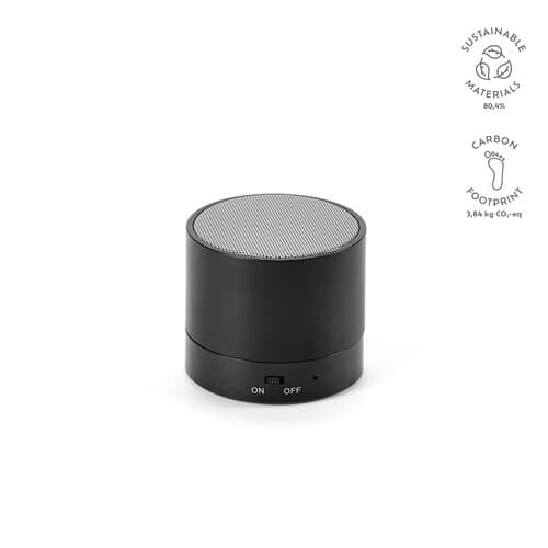 Gauss Lautsprecher aus rABS, 300 mAh. 1,5 Std Spielzeit. 3 W Leistung