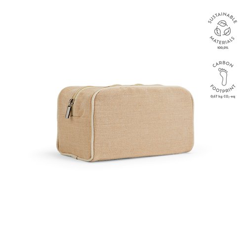 Rio Kulturtasche aus 260gsm Jute mit Reißverschluss