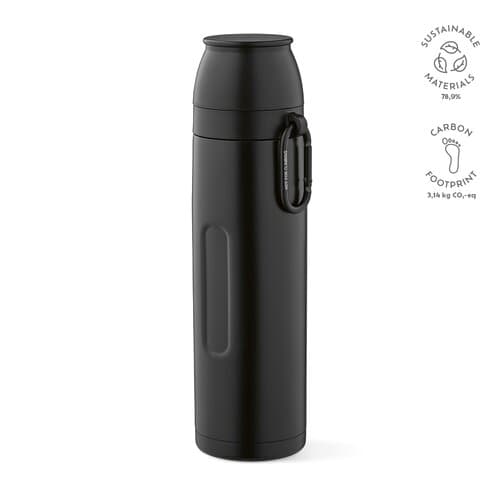 Flinders Thermos recy.Edelstahl, 1080 ml. Mit 2 Bechern und Karabiner