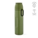 Flinders Thermos recy.Edelstahl, 1080 ml. Mit 2 Bechern und Karabiner