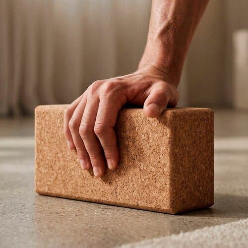 Harvey Yoga-Block aus Kork. Hergestellt in Portugal.