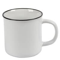 weiß mit schwarzem rand