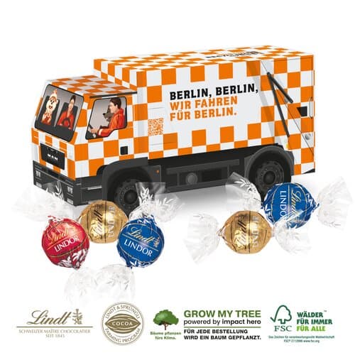 3D PRÄSENT „LKW” - Pralinés von Lindt Lindor