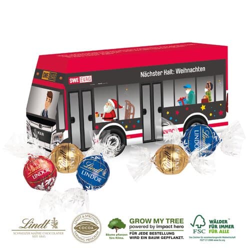 3D PRÄSENT „BUS” - Pralinés von Lindt Lindor