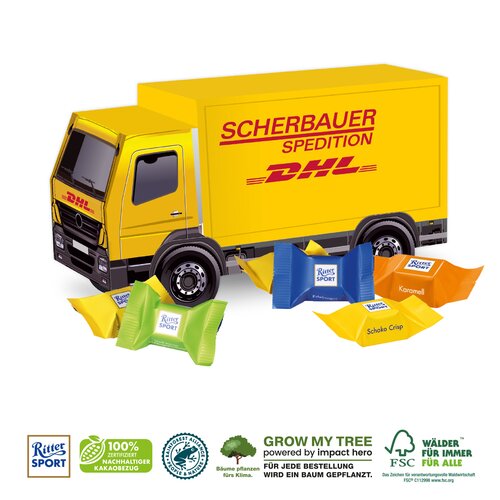 3D PRÄSENT „LKW” - Ritter SPORT Schokowürfel