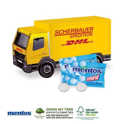 3D PRÄSENT „LKW” - Mentos Mint 2er