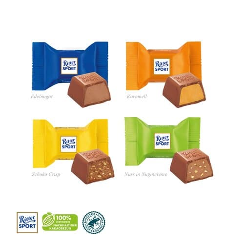 WERBE-KLAPPKARTE - Ritter SPORT Schokowürfel