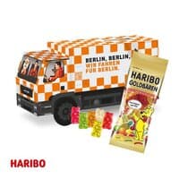 3D Präsent LKW mit Haribo Goldbären