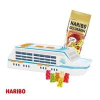 3D Präsent Schiff mit Haribo Goldbären
