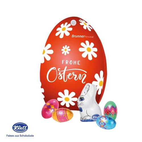 Werbe-Osterei mit Schokoladenmischung von Klett