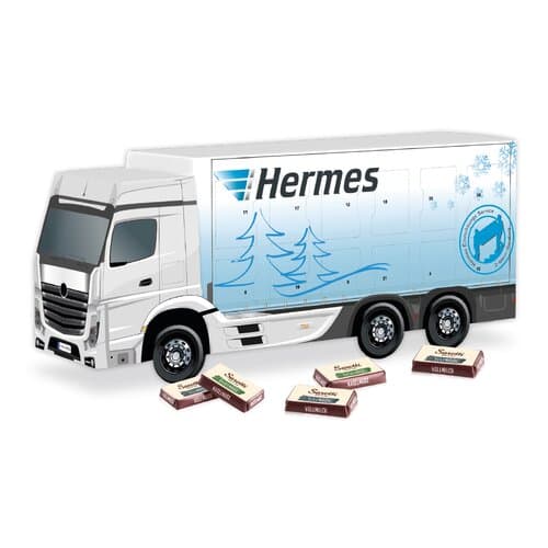3D Adventskalender "LKW" mit Sarotti Fairtrade® Schokolade