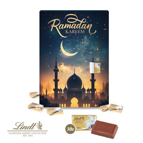 Ramadan Kalender mit Lindt Schokolade