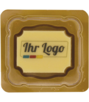 1er Logopraline im Kundenindividuellen Logo