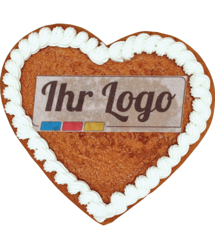 Lebkuchenherz 20cm mit bedruckte Oblat