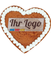 Lebkuchenherz 20cm mit bedruckte Oblat
