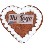 Lebkuchenherz 12cm mit bedruckte Oblate