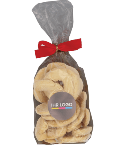 Vanillekipferl 150gr. Buttervanillekipfe mit bedruckten Aufkleber