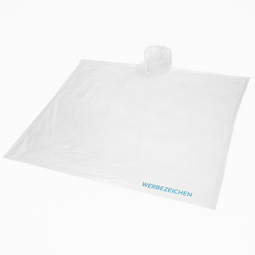 Regenponcho mit individuellem Aufdruck