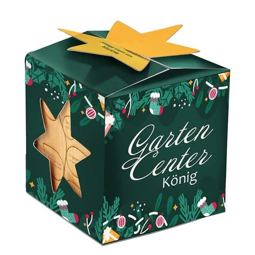 Pflanz-Holz Maxi Star-Box mit Samen