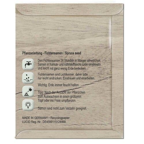 Samentütchen Mini - Standardmotiv  - Fichte