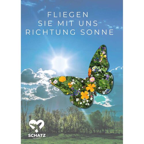 Samenpapier auf A6-Karte