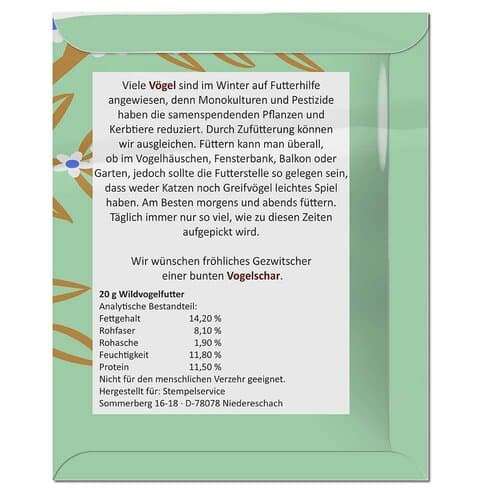 Vogelfutter-Tütchen