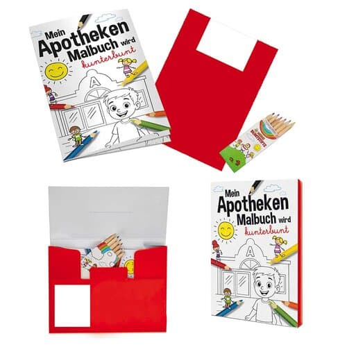 Malbuch / Mal-Set A6 - Apotheke