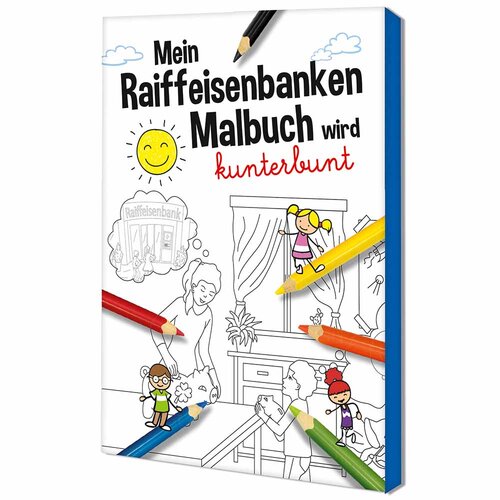 Malbuch / Mal-Set A6 - Raiffeisenbanken