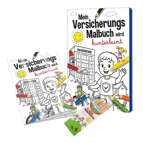 Malbuch / Mal-Set A6 - Versicherung