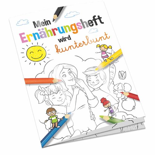 Malbuch / Mal-Set A6 - Ernährung