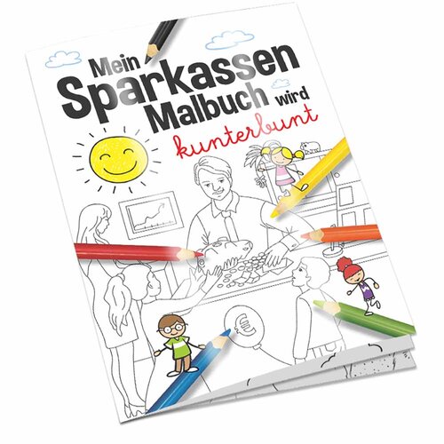 Malbuch / Mal-Set A6 - Sparkassen