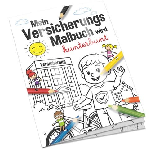 Malbuch / Mal-Set A6 - Versicherung