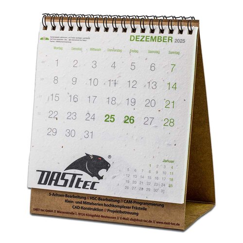 Samenpapier-Tischkalender