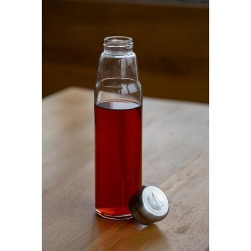 Glasflasche mit Hülle "Life" 0,7 l
