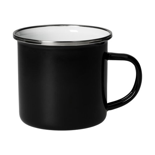 Emaille-Becher "Cozy", 300 ml, schwarz