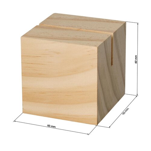 Holzmenükartenhalter "Cube"