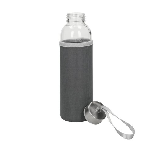 Glasflasche mit Hülle "Pure", 0,5l