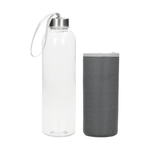 Glasflasche mit Hülle "Pure", 0,7l