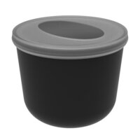 schwarz / transparent